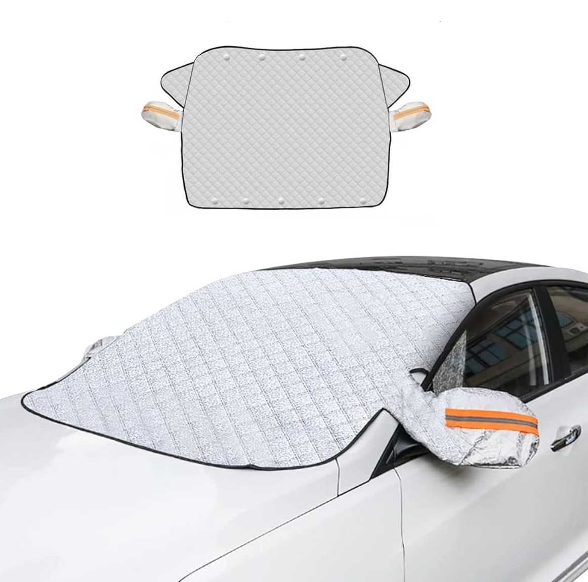 Car windshield magnetic snow and frost protection