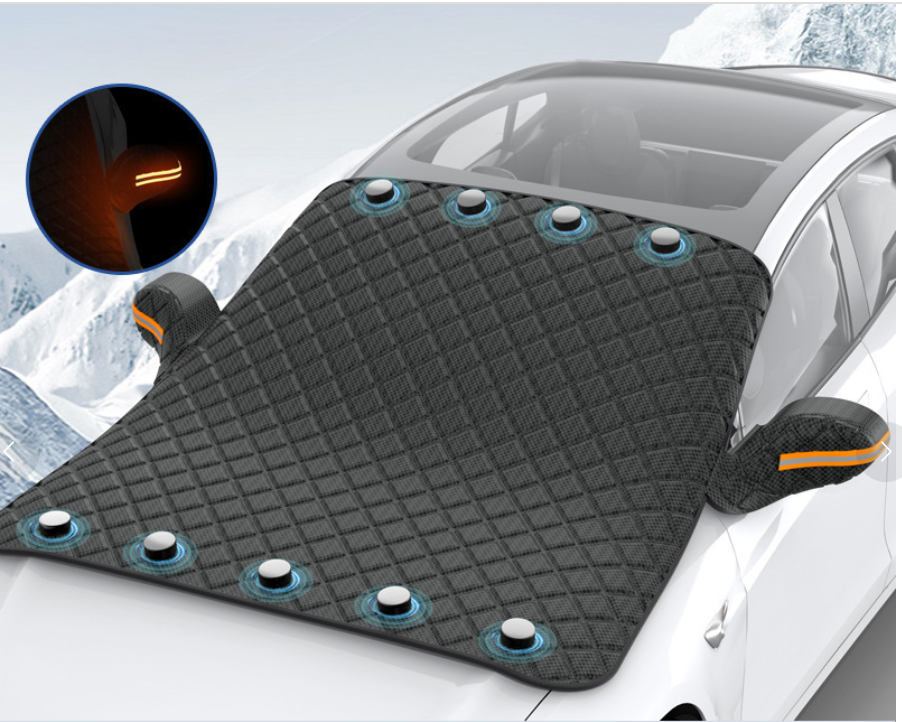Car windshield magnetic snow and frost protection